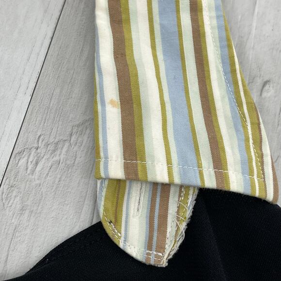 Lauren Ralph Lauren Black Sleeveless Halter Striped Star Artsy Long Flowy Dress - Picture 4 of 9